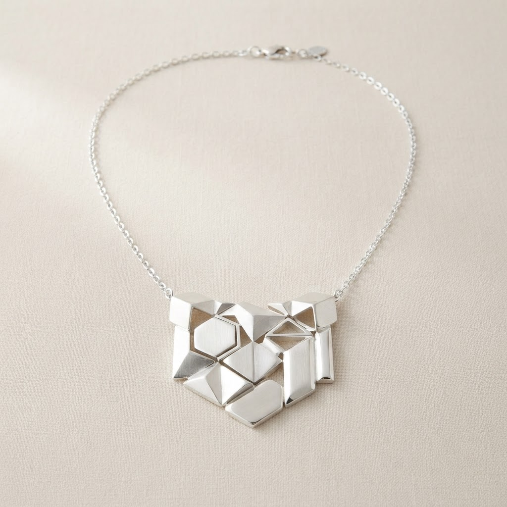 Sterling Silver Statement Necklace