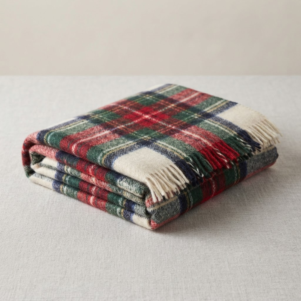 Wool Plaid Blanket